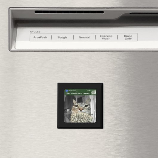 Ring Cat With Motion Meme  Magneet (Insitu (Vaatwasser))