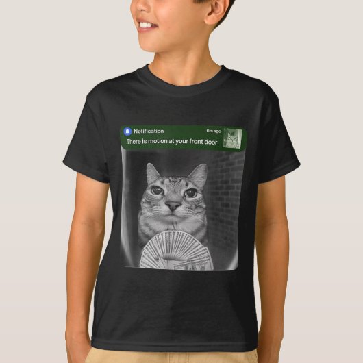 Ring Cat With Motion Meme T-shirt (Voorkant)