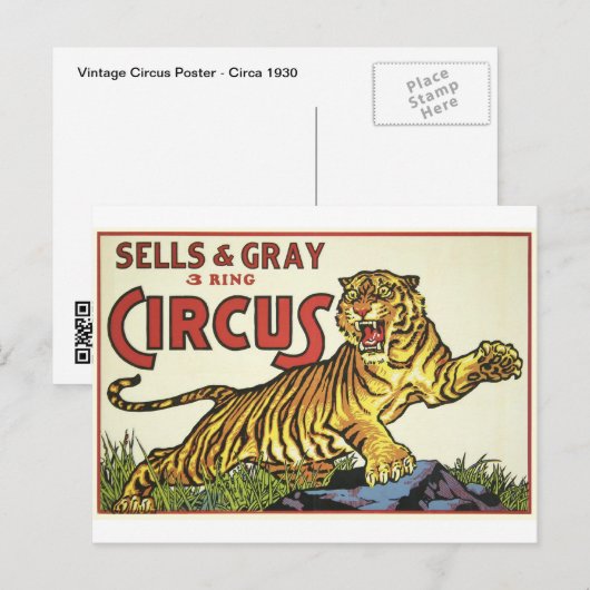Ring Circus - rond 1930 Briefkaart (Voorkant / Achterkant)