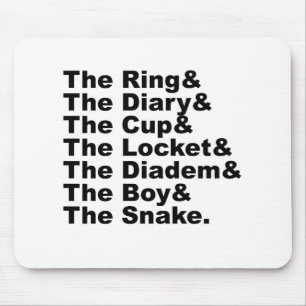 Ring & dagboek & beker & sluis & diadem & Boy & sl Muismat