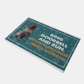 Ring deurbel en voer de kortharige wijzerbehoefte  deurmat (Schuin)