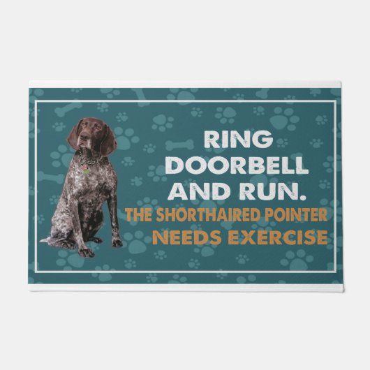 Ring deurbel en voer de kortharige wijzerbehoefte  deurmat (Voorkant)