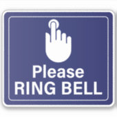 Ring Doorbell-teken Sticker (Voorkant)