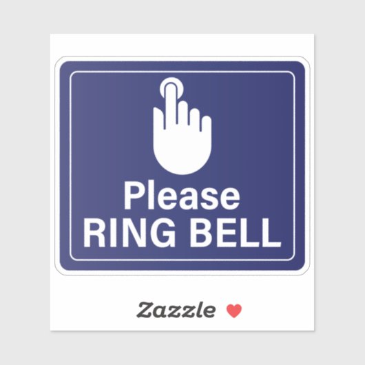 Ring Doorbell-teken Sticker (Vel)