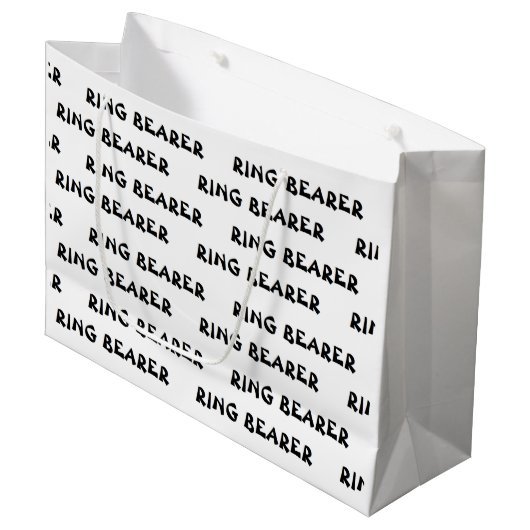 "Ring Drager" Gift Bag Groot Cadeauzakje (Voorkant Gekanteld)