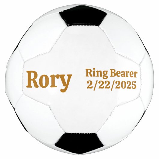 Ring Drager Gift, gepersonaliseerd Voetbal (Voorkant)