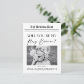 Ring Drager voorstel, aangepaste krant Briefkaart (Staand voorkant)