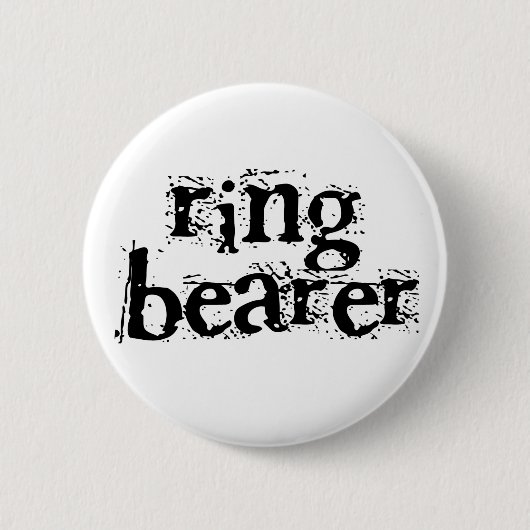 Ring Drager zwarte tekst Ronde Button 5,7 Cm (Voorkant)
