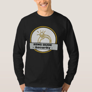 Ring Dude Veiligheids Ringdrager Jongens Trouwfees T-shirt