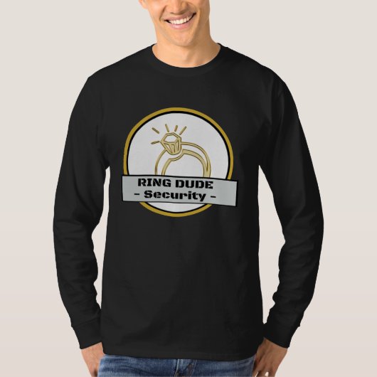 Ring Dude Veiligheids Ringdrager Jongens Trouwfees T-shirt (Voorkant)