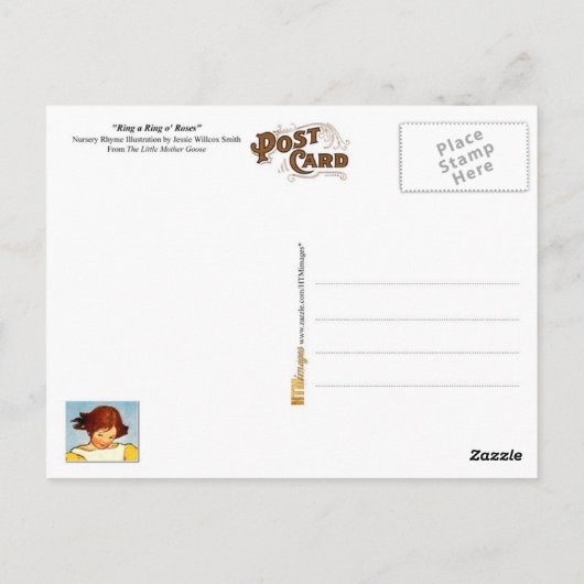 Ring een Roos van de Ring Briefkaart (Achterkant)