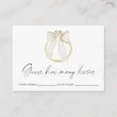 ring en boog Hoeveel kussen bruidsspel Informatiekaartje (Voorkant)