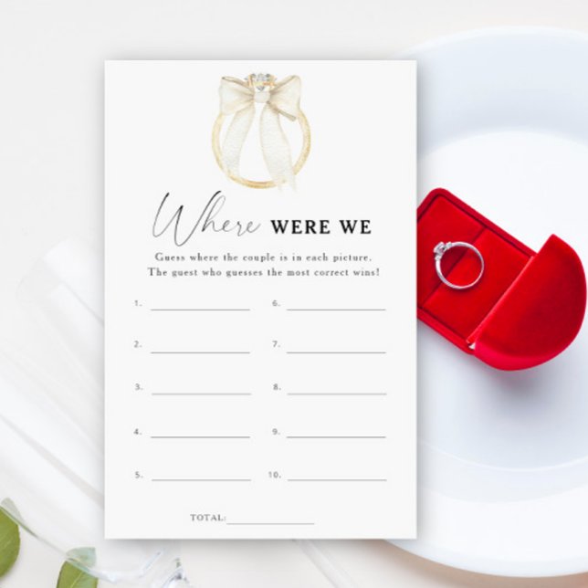 Ring en Bow vrijgezellenfeest Waar waren we spel (Creator heeft geüpload)