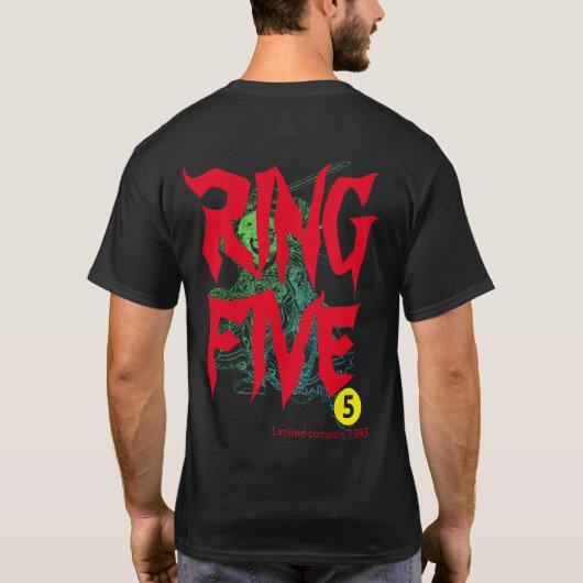 RING FIVE T-SHIRT (Achterkant)
