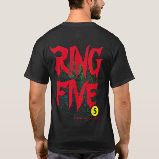 RING FIVE T-SHIRT (Achterkant)
