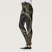 Ring fractal Abstracte achtergrond Leggings (Links)