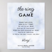 Ring Game Cloud 9 Vrijgezellenfeest Spel Elegant S Poster (Voorkant)