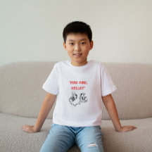 "Ring, hallo?" 2 Handgetekende Skeletten die belle