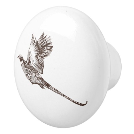 Ring-hals fazant aangepaste keramische knop (Rechts)