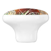 Ring-hals fazant aangepaste keramische knop (Zijkant)