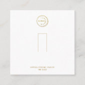 Ring Holder Beeldscherm Voeg je Logo wit toe Vierkante Visitekaartje (Voorkant)