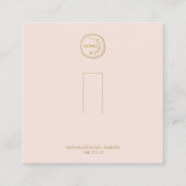 Ring Holder Beeldscherm Voeg uw Logo bleke vierkan Vierkante Visitekaartje (Voorkant)