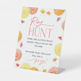 Ring Hunt Bord Bruiloftsspel Hoofdknijper Reclamebord Met Voetstuk