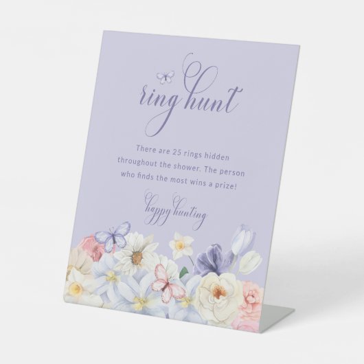 Ring Hunt Bruidsbord Reclamebord Met Voetstuk (Voorkant)