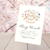 Ring Hunt Bruidsbord Reclamebord Met Voetstuk