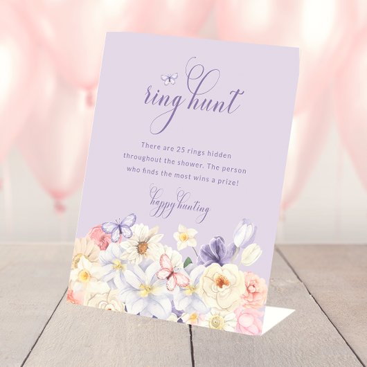 Ring Hunt Bruidsbord Reclamebord Met Voetstuk