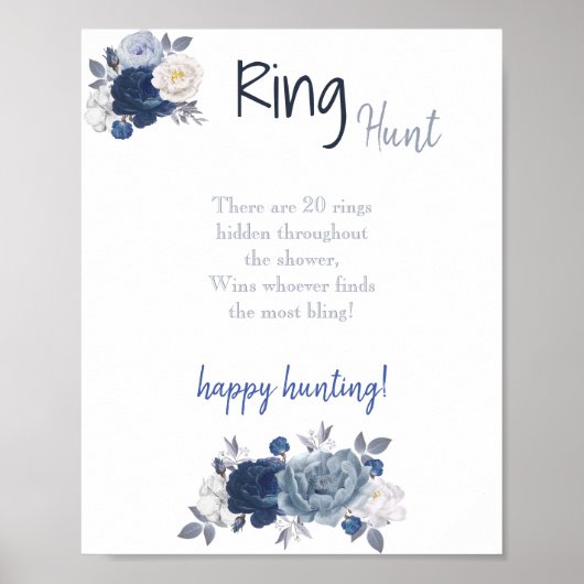 Ring Hunt Bruiloft Feestspel Bord Poster (Voorkant)