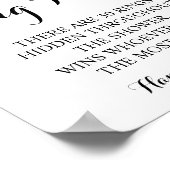 Ring Hunt Eucalyptus Vrijgezellenfeest Game Sign Poster (Hoek)