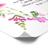 Ring Hunt Game Pink Wildflower Vrijgezellenfeest Poster (Hoek)