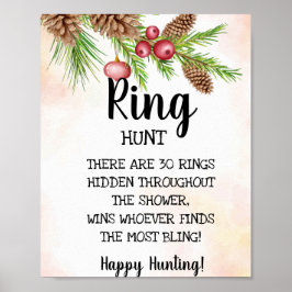 Ring Hunt Kerst Bruidsjonker Feestspel Bordspel Si Poster