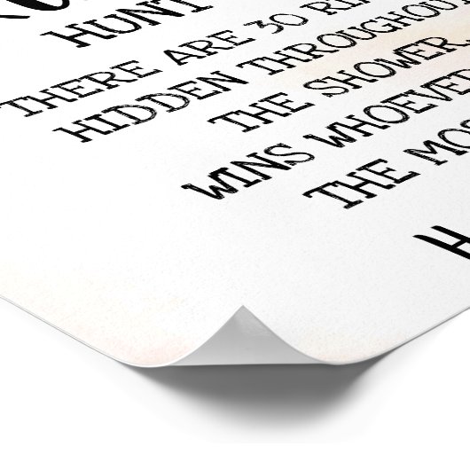 Ring Hunt Kerst Bruiloft Borrel Spel Bord Poster (Hoek)