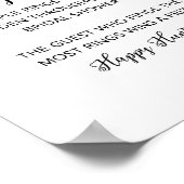 Ring Hunt Lemon Citrus Vrijgezellenfeest Spel Sign Poster (Hoek)