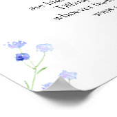 Ring Hunt Paars Wildflower Vrijgezellenfeest Poster (Hoek)