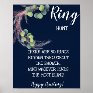 Ring Hunt Pampas Grass Vrijgezellenfeest Game Poster