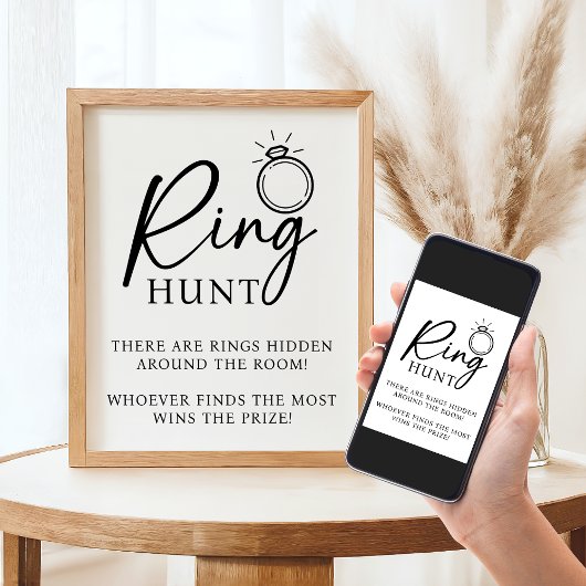 Ring Hunt Vrijgezellenfeest Bachelorette Party Gam Poster