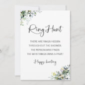 Ring Hunt Vrijgezellenfeest Game Kaart (Voorkant)