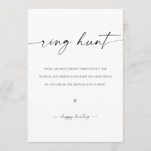 Ring Hunt Vrijgezellenfeest Game Programmakaart