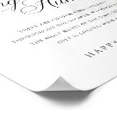 Ring Hunt White Bow Parels Vrijgezellenfeest Spelb Poster (Hoek)