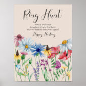 Ring Hunt Wildflower Charm Vrijgezellenfeest Poster (Voorkant)