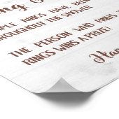 RING HUNT Zonnebloem Bruidsfeest Spel Bord Poster (Hoek)