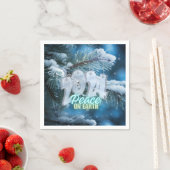 Ring in 2024 wensend voor vrede op aarde servet (Insitu)