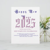 Ring in 2025: Nieuwjaarsviering Kaart (Staand voorkant)
