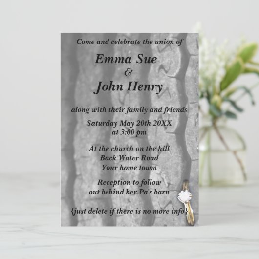 Ring in bandlas kaart (Staand voorkant)