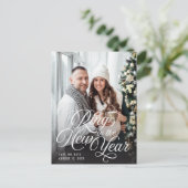 Ring in de Nieuwe Foto van het Jaar sparen de Datu Aankondigingskaart (Staand voorkant)