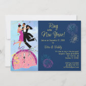 Ring in de uitnodiging van het Nieuwjaarspartij (Voorkant)