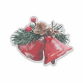 Ring in de vreugde van het seizoen met feestelijke sticker (Voorkant)